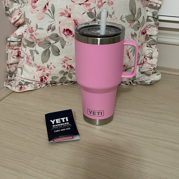 YETI 35 oz. Rambler Mug with Straw Lid- Power Pink - Picture 12 of 15